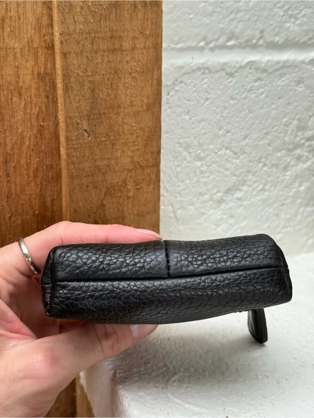 Brighton Y2K pebbled leather zippered makeup/travel bag